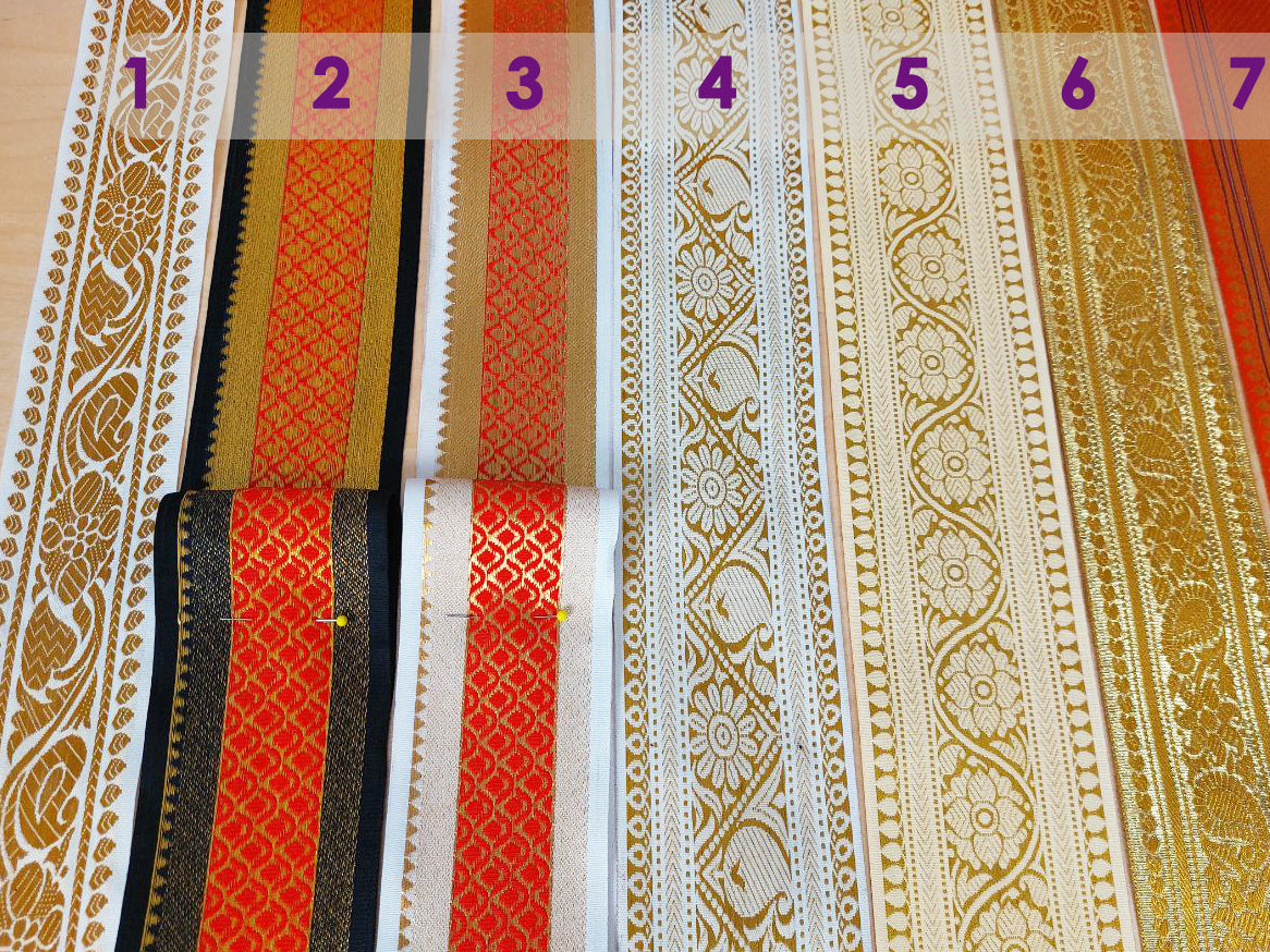 25 Yard Bauchtanzrock – konfigurierbar | FCBD, ATS, Tribal Fusion | 36 Farben | 20 Sari-Borten | Cotton Bellydance Padma Skirt