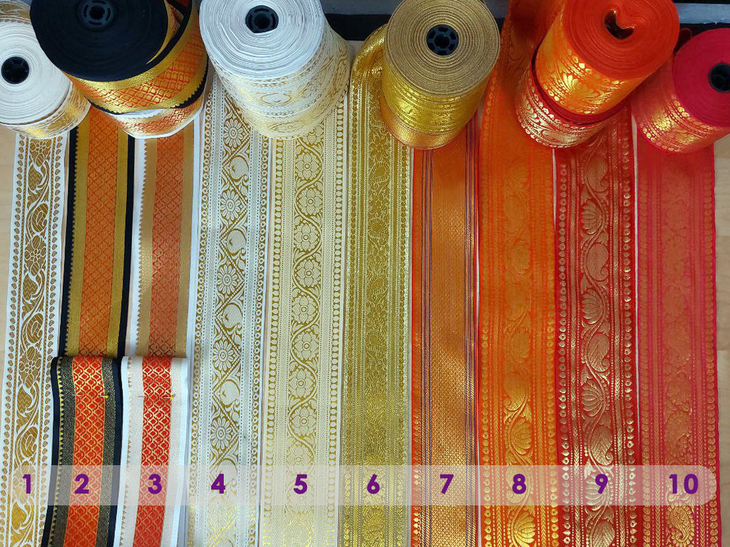 25 Yard Bauchtanzrock – konfigurierbar | FCBD, ATS, Tribal Fusion | 36 Farben | 20 Sari-Borten | Cotton Bellydance Padma Skirt