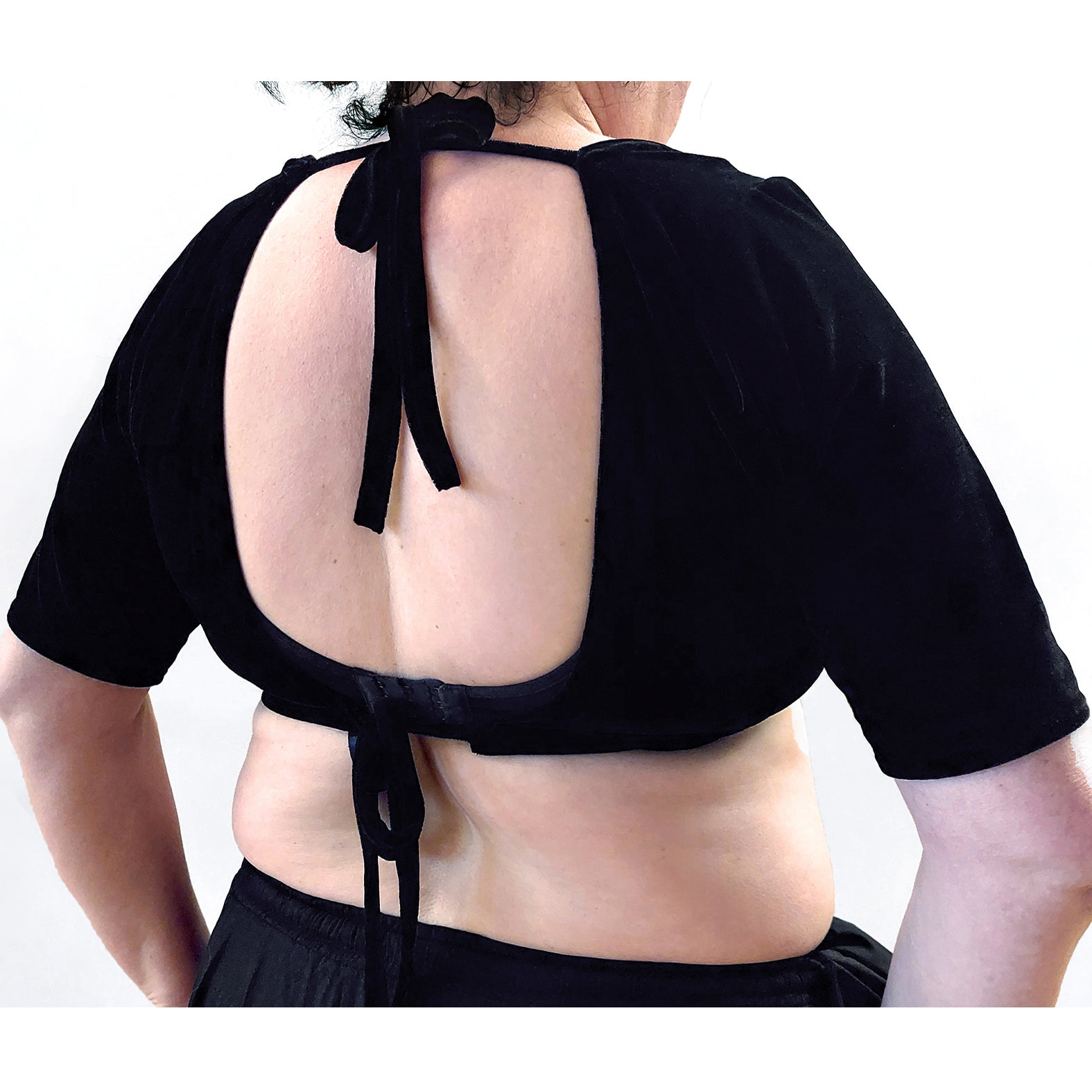 Choli Variante "Claudia", Cup 110B, aus Stretch Samt