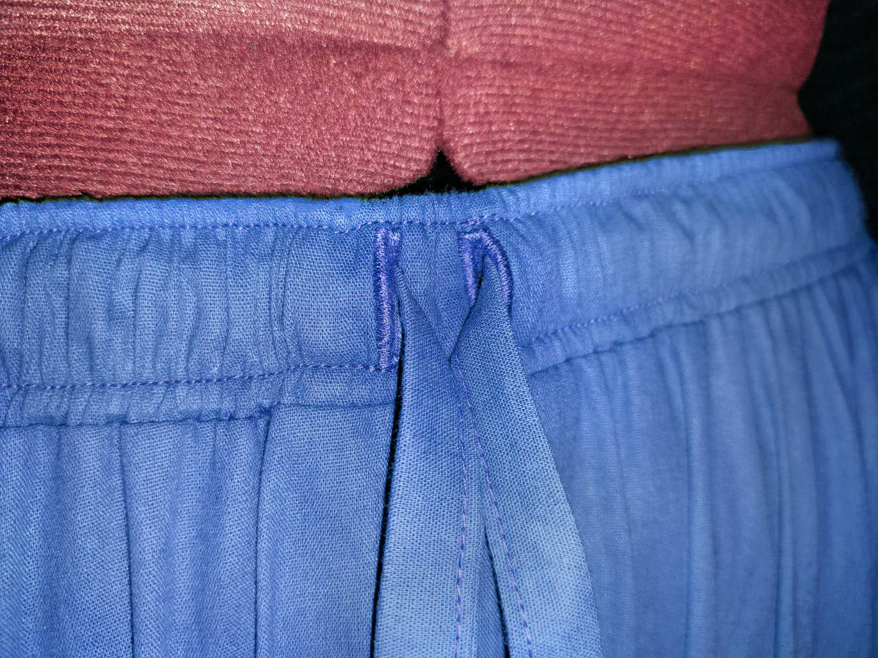 Blauer 25 Yard Padma Skirt - Wähle Sari-Borte, Länge & Weite | Bellydance FCBD, ATS, Tribal Fusion