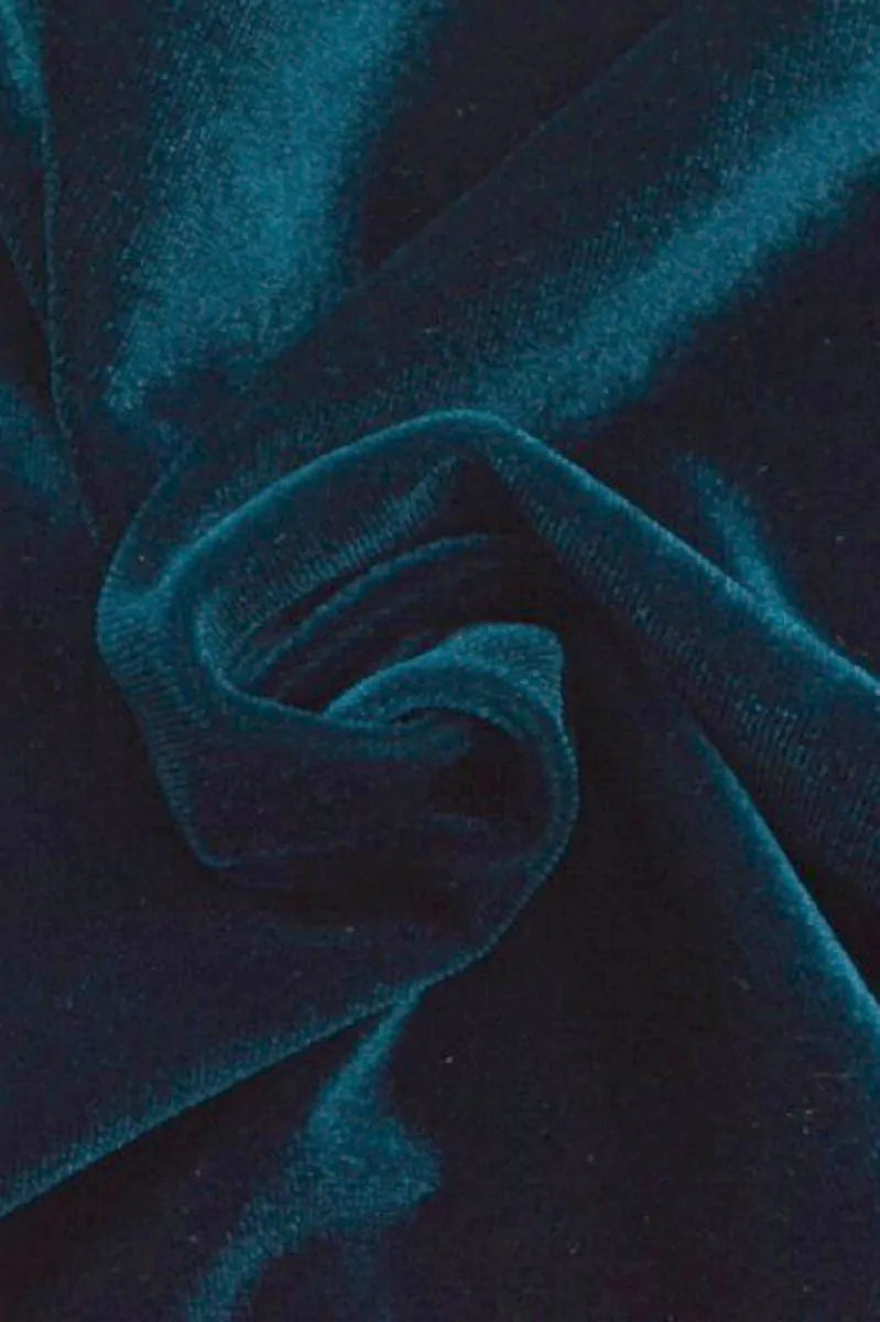 Choli Variante "Birgit", Cup 95D, mit Cold Shoulder, aus Stretch Samt